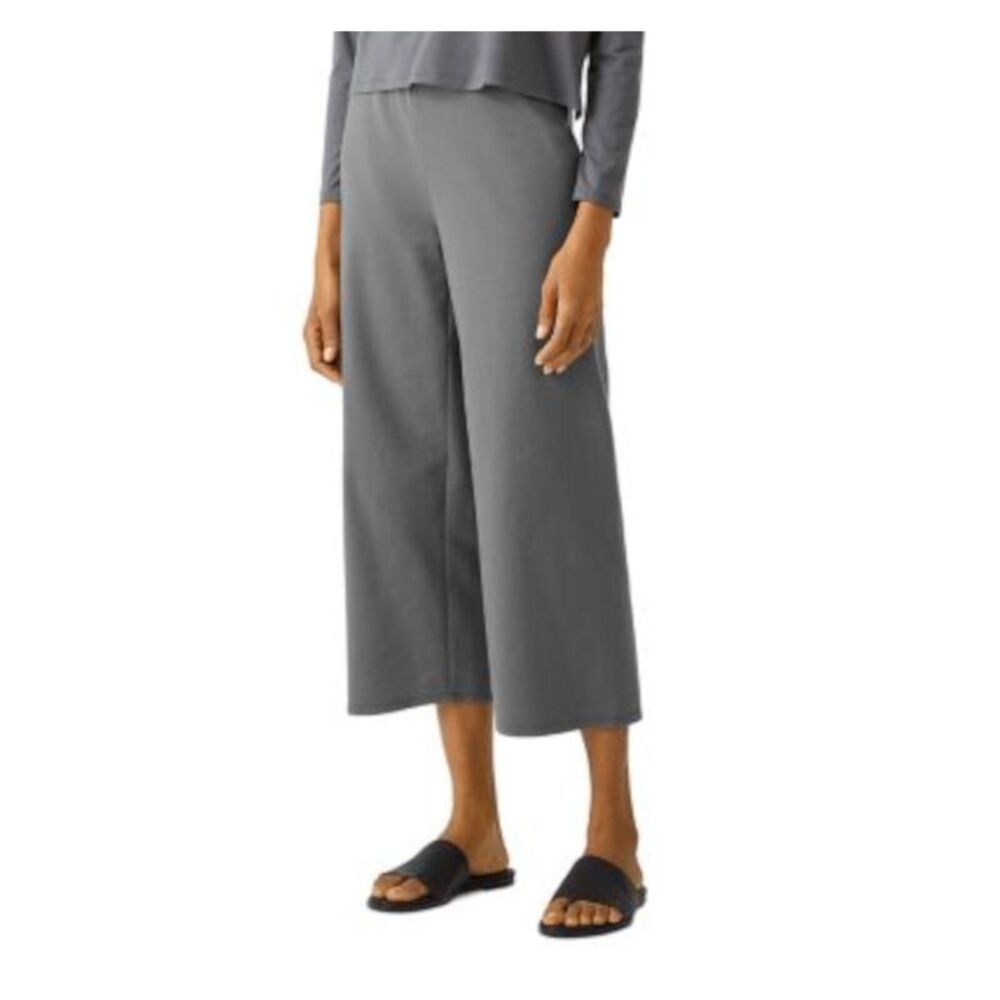 EILEEN FISHER Womens Gray Knit Wear To Work High Waist Pants M